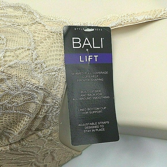 Bali Lace Desire Lightly Lined Underwire Full Coverage Bra Style 6543 Size 34C - Picture 10 of 12